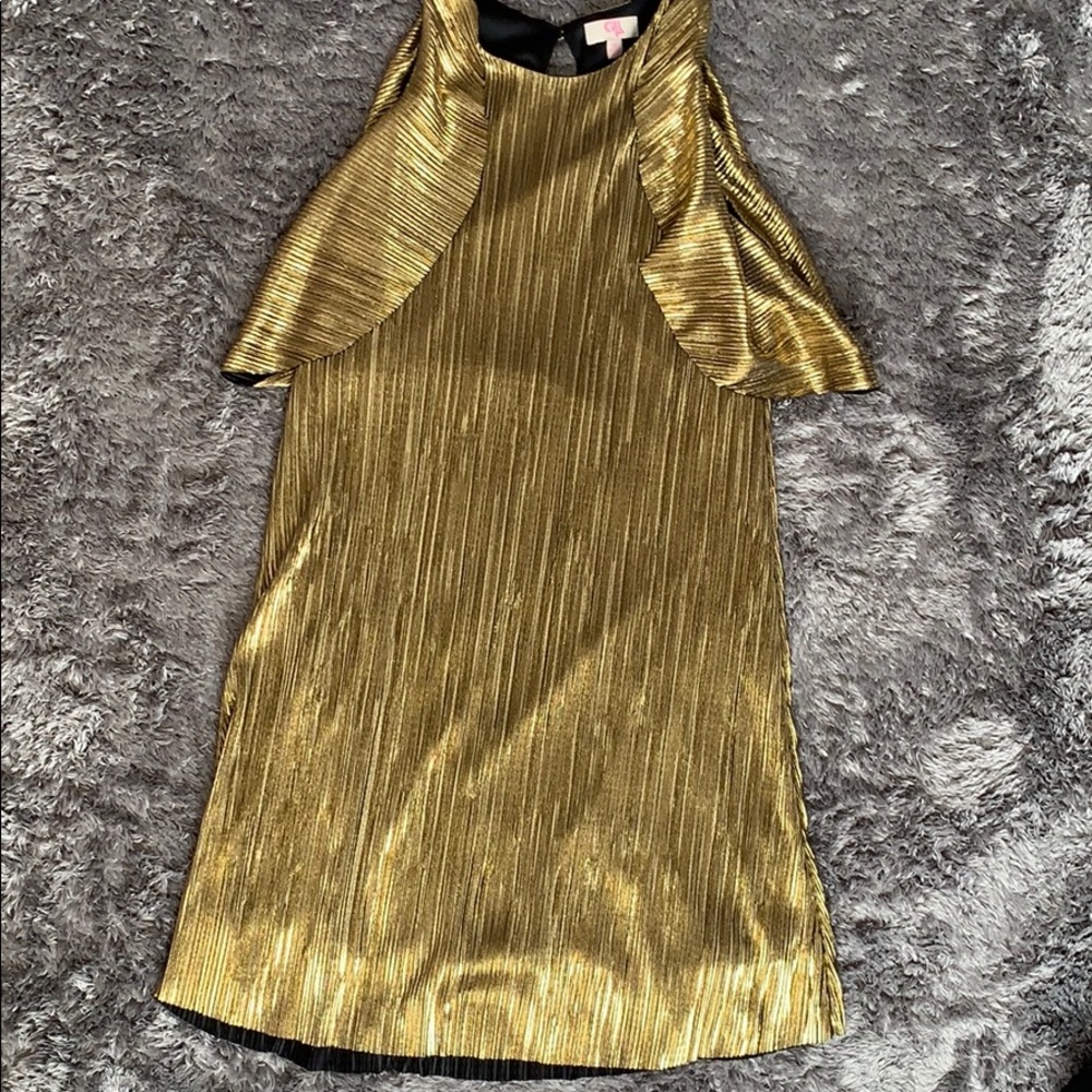Gold and black glamorous dress